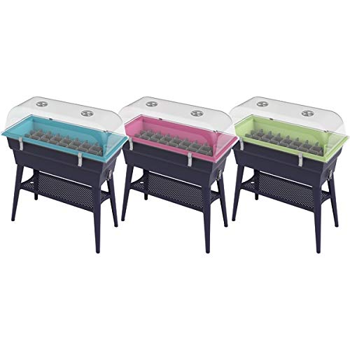 Outils-et-Nature.fr Jardinière 40L à Pieds Amovibles Calipso Combi Turquoise