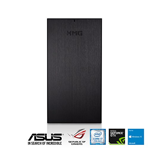 XMG SECTOR² lvl.2 Desktop Gaming PC, powered by ASUS (Intel i7-7700, GTX 1080, 16GB RAM, 256GB SSD, 2TB HDD, Win 10 Home) schwarz - 2
