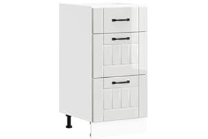 vidaXL Mueble bajo de Cocina Lucca Blanca de Alto Brillo