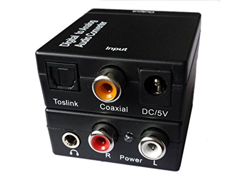 Easyday 3,5mm Toslink SPDIF Koaxial Optisch Digital zu Analog Audio Konverter Wandler für TV - 9