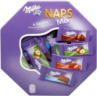 Milka Naps Mix 4 Flavour Chocolate Box,138g