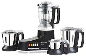 Panasonic MX-AC400 550-Watt Super Mixer Grinder with 4 Jars (Black)