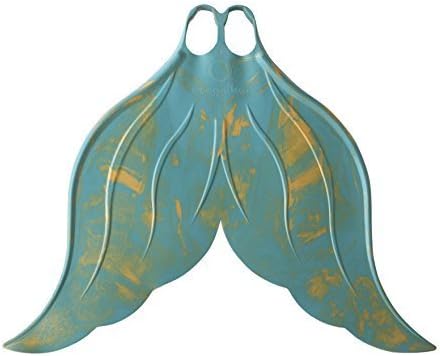 Mahina Mermaid Kids MerFin Classic Swim Mono-Fin Costume, Medium, Aqua by Mahina Mermaid