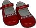 Baby Girls Red Patent Diamond Shoes