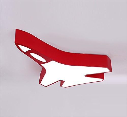 CHLIGHT 60Cm Children Room Red Ceiling Lights Creative Acrylic Rocket Shaped Ceiling Lamps Bedroom Living Room Boy Room Girl Room Kindergarden Indoor Cartoon Pendant Lights Cute LED Lamp,A