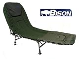 Lit de camp Bison de pêche ou de camping, Bison 6 Leg Bedchair