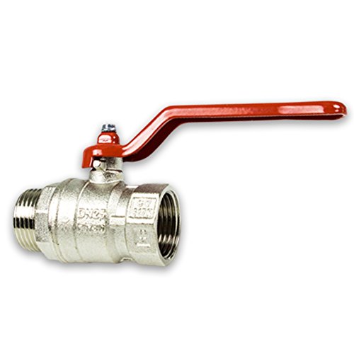 Messing Kugelhahn mit Hebel 1''IG - 1''AG [DN25-DN25]