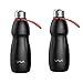 Produktbild 2 Stück Thermosflasche 500 ML VAVA Isolierflasche Vakuumisolierte Edelstahl Wasserflasche Hält 95°C Heiße Getränke für 24 Stunden Warm (18-8 Edelstahl, Silikonabdichtung, Antirutsch-Mattierung, Gummiring)