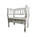Produktbild Shabby Bank in Weiß Armlehne Breite 80 cm Sitzplätze 1 Sitzplatz Pharao24