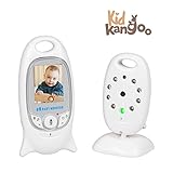 Babyphone mit Kamera für Babys, Sichere Babyüberwachung, 2,4 "pantalla LCD, monitor de bebé, Hohe Reichweite von 200m, TAG-automatische y Nachtsicht, zoom und Gegensprechfunktion, WLAN Teléfono de bebé (LCD 2.0")