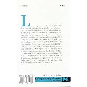 El libro de las pajaritas de papel (El Libro De Bolsillo - Varios)