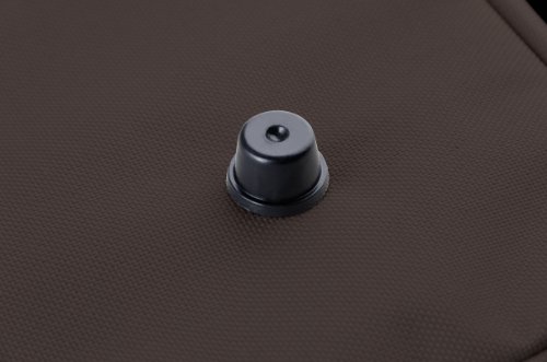 WENKO 3460002100 Wäschekorb Solo Braun, Fassungsvermögen 63 L, 100 % Polyester, 58 x 33 x 38 cm, Braun - 5