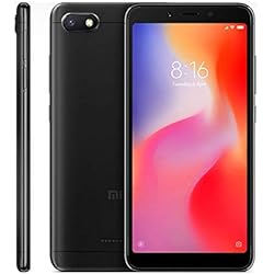 Xiaomi Redmi 6A Smartphones 5.45” Pantalla Full HD 2GB RAM + 32GB ROM Procesador Quad-Core de 12 NM, 5MP Delantero y 13MP cámara Trasera, Doble Ranura para Tarjeta SIM + MicroSD (Negro)