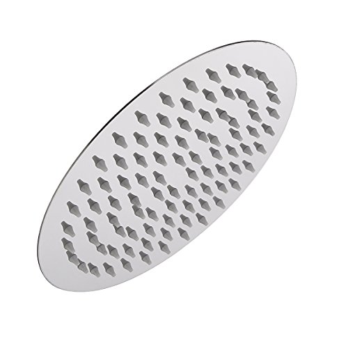 TAPCET Duschkopf Kopfbrause Regendusche Top Duschköpfe Regenduschkopf Regenbrause 304 Edelstahl poliert Spiegeleffekt 8“ Top Spray Shower Head Rundlich - 6