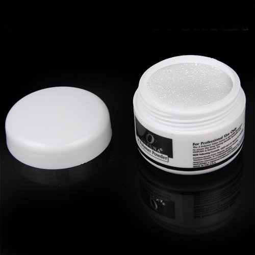 Clear Nail Art Tips Acrylic Glitter Powder Decoration