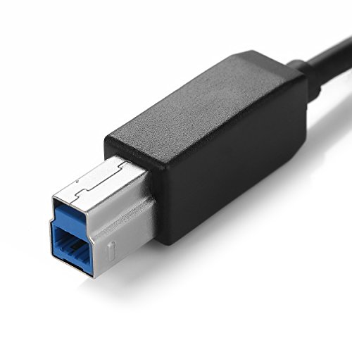 BESTEK Aktiv USB 3.0 Hub 4 Ports + 2 x 5V/2.4A Ladeports + 1 Audio Port mit 12V 3A Netzteil Dockingstation hat bis zu 5 Gbps Datentransferrate abwärtskompatibel Schwarz - 8