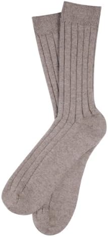 Men's Grey Cashmere Mix Socks Size Large (Large, Grey)