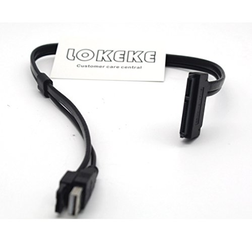 lokeke Festplatte SATA 22pin auf eSATA Daten USB Kabel Adapter 50 cm Länge - 4