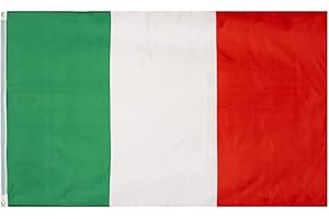 MUWO Flagge Nations Together 90 x 150 cm Nationalmanschaften, doppelseitige Gartenflagge, wetterfeste Fanflagge, Fußballflagge Polyester Länderfagge Deutschland mit Ösen (Italien)