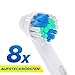 Produktbild Belmed Ersatzbürsten für Oral B - (EB17) voll kompatibel mit Braun Oralb Vitality, Pro Health, TriZone, Advance Power, Genius 8900, 9000, Professional Care, Triumph und Deep Sweep - oral b aufsteckzahnbürsten - Oral B Aufsteckbürsten - Aufsätze (8)