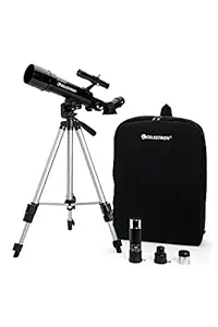Celestron 21038 Travel Scope/Telescope with Backpack (Black, 50 mm)
