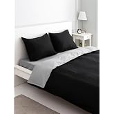 MER-TİM Mer-Tim Cotton Ranforce Single Person 160x220 Double Sided Duvet Cover Duvet Cover Black-Grey