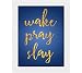 Tiedribbons® Wake Pray Slave Framed Poster(13.6 Inch X 10.2 Inch) RS.379.00