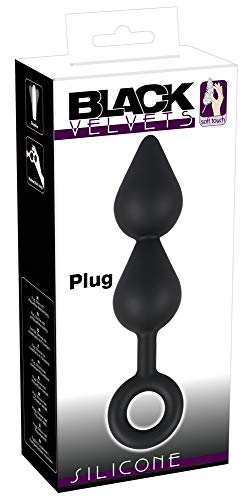 Preisvergleich Produktbild Black Velvets Analplug in Form zweier verbundener Tropfen