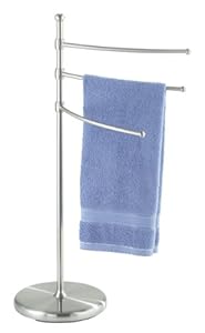 Wenko 16842100 Porte Serviettes a Poser 3 Bras Mobiles Adiamo 28 x 90 x 28 cm
