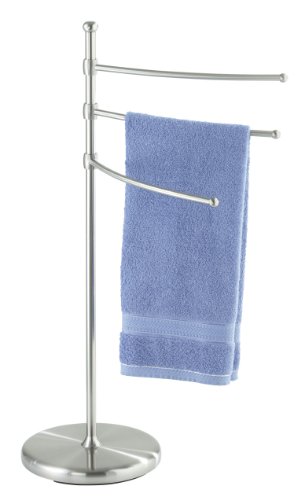 Wenko 16842100 Porte Serviettes a Poser 3 Bras Mobiles Adiamo 28 x 90 x 28 cm