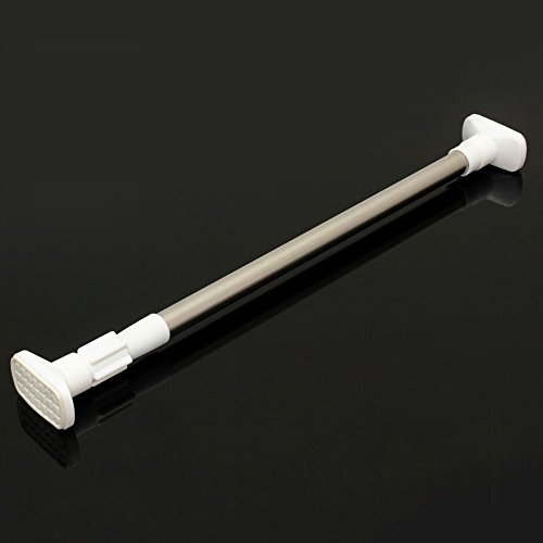 ungfu Mall Edelstahl Duschvorhang, ausziehbar, Rod Fenster Vorhang Schiene, 50-80cm - 5