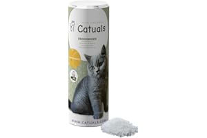Catuals - Cat Litter Odor Eliminator - Neutralizes Urine Odor - Fragranced Gravel - Harmless to Humans and Animals - Long lasting - 100% Organic - Vegan - Sweet & Passionate - Sweet Orange - 500g