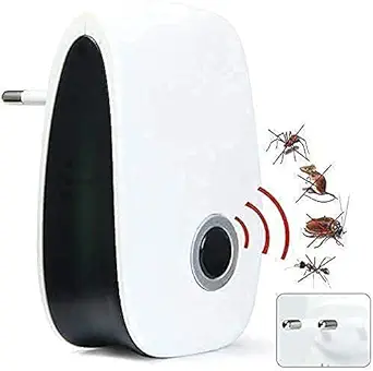 DIZOT Latest Ultrasonic Pest Repellent Machine to Repel Lizard, Rats, Cockroach, Mosquito, Home Pest & Rodent Repelling Aid for Reject Ants Spider Insect Pest Control Electric Pest Repelling