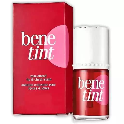 Rsentera Korean Style Liquid Lip and Cheek Tint with Watermelon, Strawberry, Tomato Extracts - Rose Fragrance & Long-lasting 