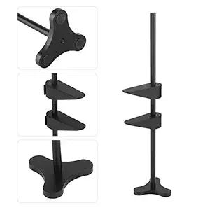 Computer Bracket, 26 * 6 * 6cm Segmented PC Graphics Holder, Video Card Companion Support Pole for Graphics Card Support(Black)