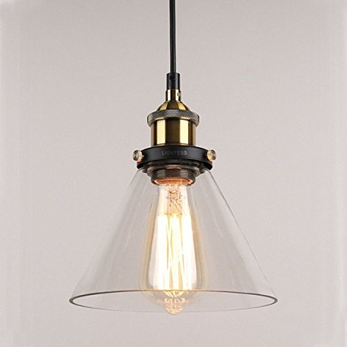 Lightess Lámpara Vintage Lámpara Industrial Lámpara de Techo Lámpa
