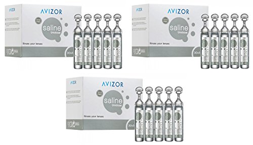 Unidose saline by avizor 30 x 5 ml x3 pack