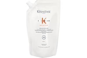 Kérastase Nutritive, Champú Hidratante, Para Cabello muy seco, Fortalece y repara, Con proteínas vegetales, Bain Satin Riche, Recarga 500 ml