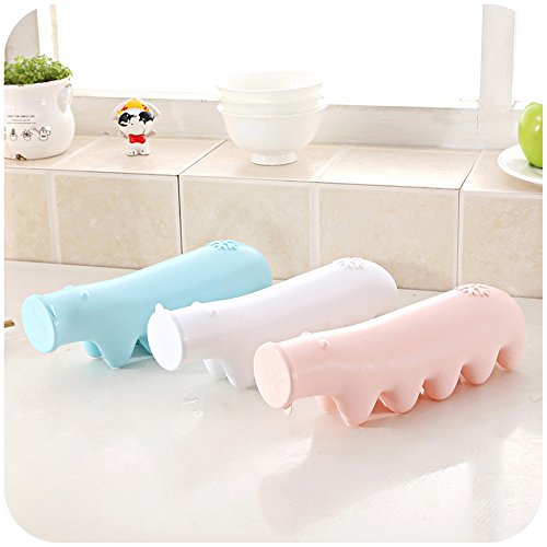 Qearly Eisbaer Muster Kunststoff Eiswuerfelbereiter Eiswuerfel Form Aus Glas Ice Tray Eiswuerfelbehaelter Eiswuerfelschalen Mit Deckel-Weiss - 5