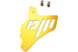 MOTODAK Doppler Ritzelabdeckung für Motorrad, Aluminium, kompatibel mit AM6, goldfarben