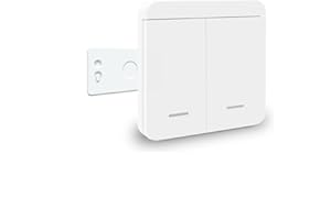 Tedeligo Kit interruttore wireless (1 interruttore - 2 pulsanti), relè interruttore mobile CA 220V 230V 240V Ricevitore RF Trasmettitore radio 433Mhz Portata di controllo 100 metri per illuminazione