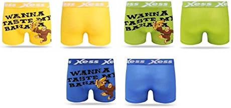 3x Angies Xess Mens Novelty Boxer Shorts Mens Funny Cartoon Character Boxer Shorts Wanna Taste My Banana (Large)