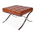 Produktbild Furnwise Barcelona Fußbank Premium Leder Cognac - Mies Van Der Rohe