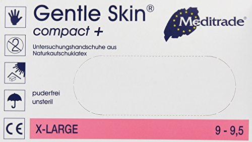 Meditrade 1221XLI Gentle Skin Compact - Guantes desechables (100 unidades)