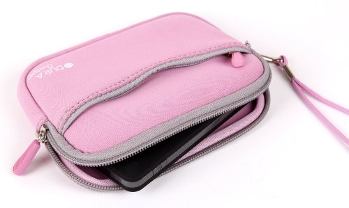 DURAGADGET Housse   tui rose n  opr  ne pour Nikon Coolpix S7000  AW130   S33 et Canon EOS M3 appareils photo num  riques  pochette et poign  e amovible