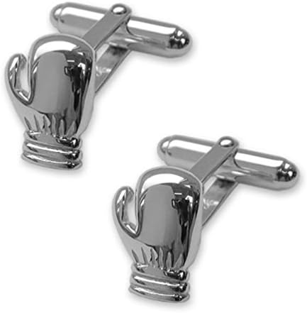 Sterling silver boxing glove cufflinks Handmade Gift Boxed