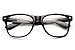 Produktbild Schwarz Retro Fashion Designer Geek Nerd Unisex Herren Mans Damen nuetral Neutral Clear Objektiv Gläser Wayfarer Vintage London Wayfarer Spezifikationen Eye Wear Chic klar Design It Crowd Morris Moos 1D One Direction Cool Amazing Elegant