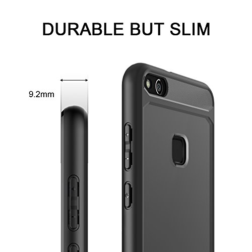 Funda Huawei P10 lite  Carcasa Huawei P10 lite SPARIN Material TPU Suave y PC Duro  Resistente a los Golpes  Anti-Rasgu  os  Absorci  n de Impacto Funda de Protecci  n Espalda para Huawei P10 lite