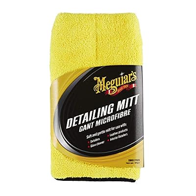 Meguiar`s X1804 Detailing Mitt-Gant très Gentil, Jaune