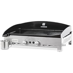 LE MARQUIER PlanchaAdela Original 260 INOX - 2 Brûleurs - 5,4 KW - 60 x 40 cm